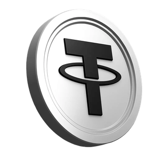 USDT Tether coin icon displayed in the trading community trust section